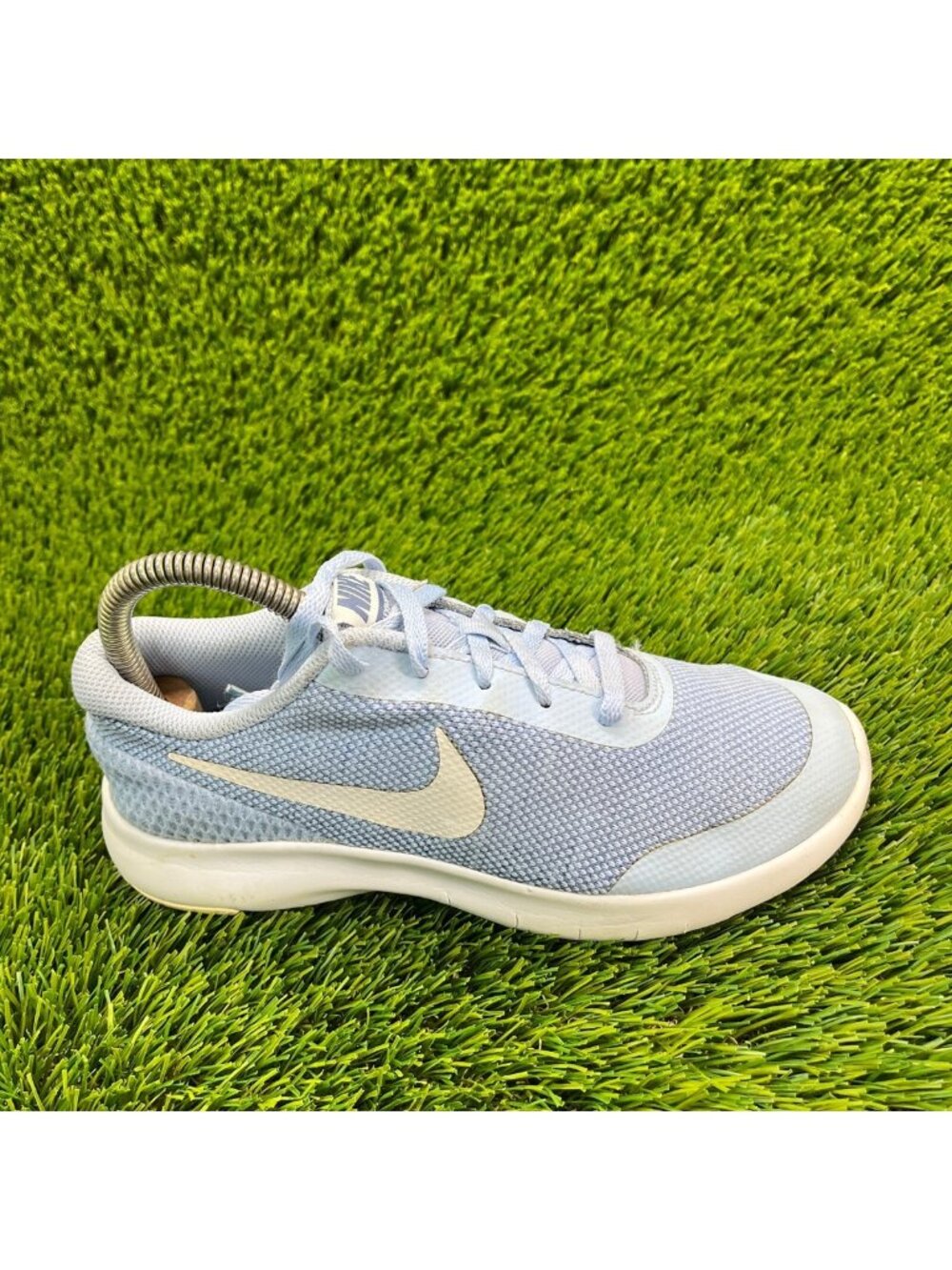 Nike Flex Experience 7 Kids Boys Size 5Y Blue White Athletic Shoes Sneakers